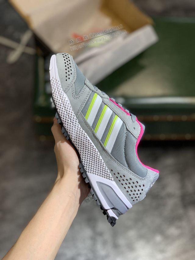 Adidas鞋 阿迪達斯秋冬新品 馬拉松 豬巴加厚網 休閒運動慢跑鞋 男女同款  hdx13288